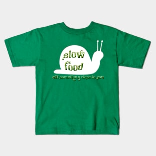 Slow Food Snail Kids T-Shirt